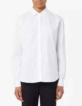 Фирменная рубашка из хлопка TOTEME, белый