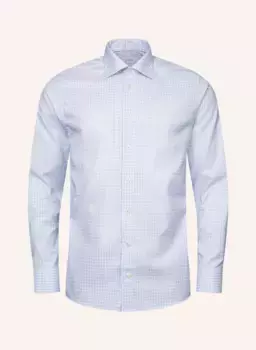 Фирменная рубашка узкого кроя из твила Eton, синий