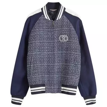 Фирменная шерстяная куртка-бомбер Valentino, белый