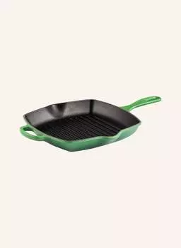 Фирменная сковорода-гриль, диаметр: 26 см. Le Creuset, зеленый