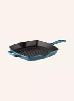Фирменная сковорода-гриль, диаметр: 26 см. Le Creuset, бирюзовый