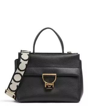 Фирменная сумка Arletti из зерненой кожи. Coccinelle, черный