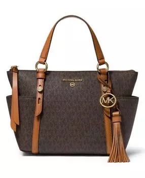 Фирменная сумка-тоут sullivan с откидным верхом на молнии Michael Kors, мульти