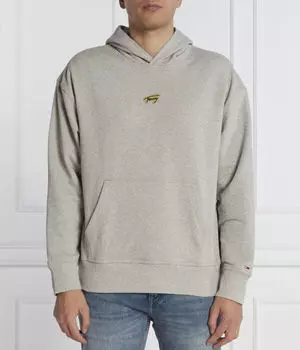 Фирменная толстовка с капюшоном Regular fit Tommy Jeans, серый