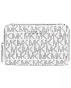 Фирменная визитница jet set с застежкой-молнией Michael Kors, мульти