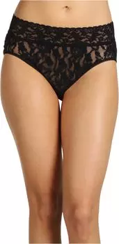 Фирменное кружевное французское бикини Hanky Panky, черный