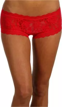 Фирменные кружевные шорты для мальчика Hanky Panky, красный