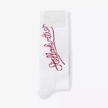 Фирменные носки средней длины из хлопка Stella Mccartney, белый