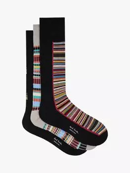 Фирменные носки в полоску Paul Smith, разноцветный