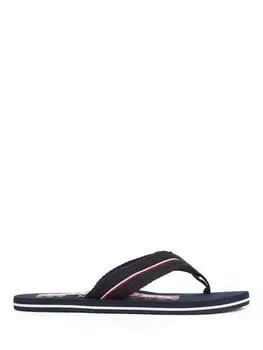 Фирменные шлепанцы на липкой ленте Tommy Hilfiger, цвет Desert Sky