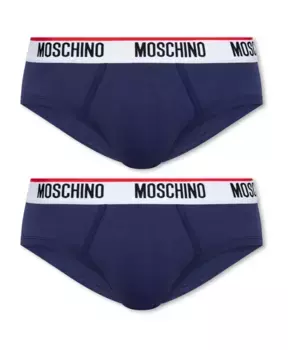 Фирменные трусы упаковка из 2 шт Moschino, синий