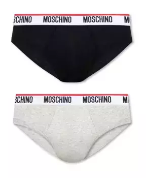 Фирменные трусы упаковка из 2 шт Moschino, серый