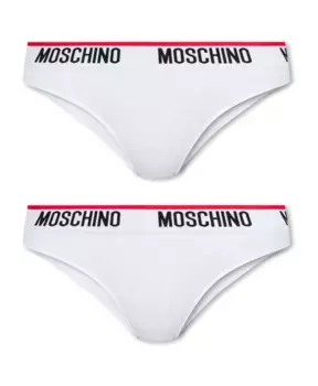 Фирменные трусы упаковка из 2 шт Moschino, белый
