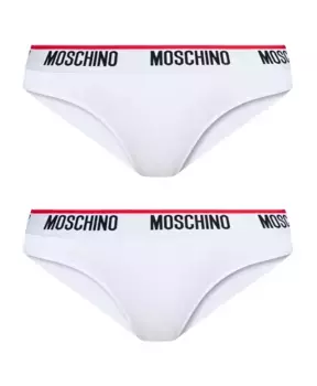 Фирменные трусы упаковка из 2 шт Moschino, белый
