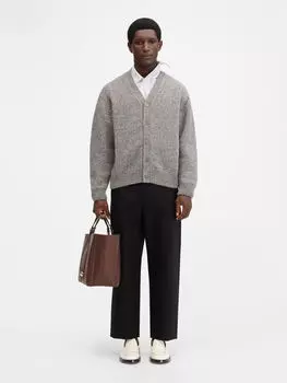 Фирменный кардиган JACQUEMUS The Jacquemus cardigan, серый