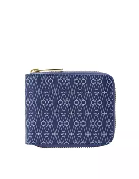Фирменный кошелек на молнии Wolf, синий