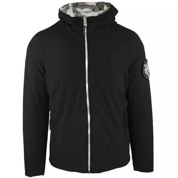 Фирменный логотип утепленной куртки Plein Sport, черный