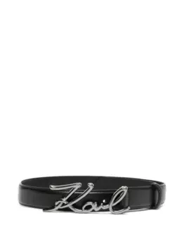 Фирменный ремень KARL LAGERFELD, черный
