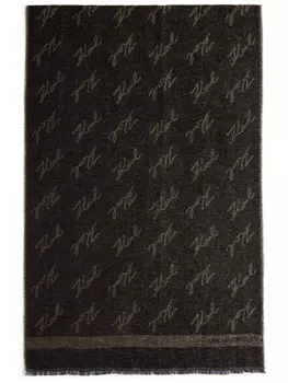 Фирменный шарф Karl Lagerfeld, черный