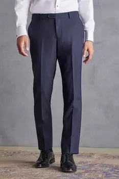 Фирменный шерстяной костюм TG Di Fabio с принтом щенка: брюки Next, синий