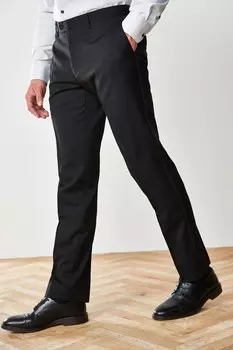 Фирменный шерстяной костюм Tollegno: брюки Next, черный