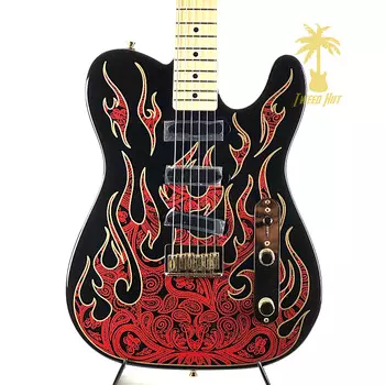 Фирменный телекастер Fender James Burton Artist Series - Red Paisley Flames James Burton Artist Series Signature Telecaster