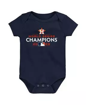Фирменный темно-синий боди Houston Astros World Series Champions 2022 для мальчиков и девочек Fanatics, синий