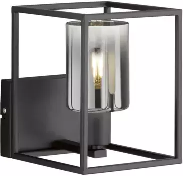 FISCHER & HONSEL Настенный светильник "Iska", 1 лампочка, лампочка E14 | без лампочек Высота: 20,00 см., песочно-черный