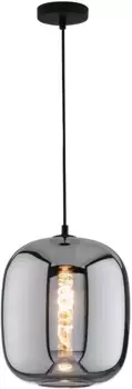FISCHER & HONSEL Подвесной светильник "Найла", 1 лампочка, лампа E27 | без лампочек 25,00 см, песочно-черный