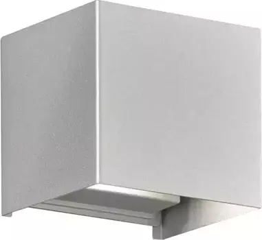 FISCHER & HONSEL Светодиодный настенный светильник для наружного освещения "Стена", 2 лампочки, источник света Светодиодный модуль | Светодиод прочно интегрирован Высота: 10 см, цвет silberfarben