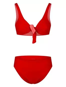 Fisico бикини с узлом, красный