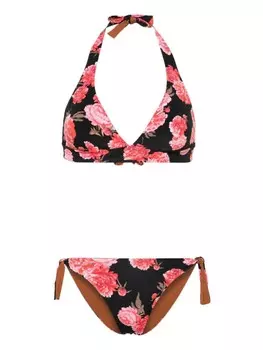 Fisico двусторонний купальник бикини с треугольными чашками, черный