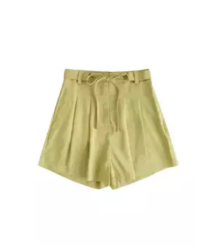 Фисташковые шорты для девочек с подходящим шнурком Dadati, зеленый