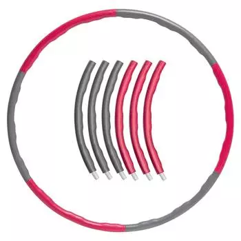 Фитнес-хулахуп - 100 см - 1,8 кг - Розовый/Серый VIRTUFIT, красный