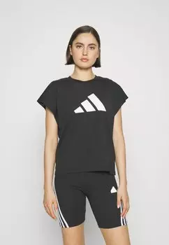 Фитнес/Йога ЛОГОТИП Adidas, черный/белый
