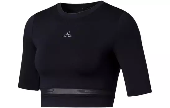 Фитнес-серия Фитнес-одежда женская черная Lining