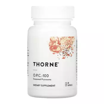 Фитосомы из виноградных косточек O.P.C.-100 Thorne Research 100 мг, 60 капсул
