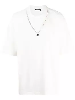 Five Cm футболка с приспущенными плечами, белый