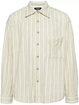 Five Cm полосатая рубашка на пуговицах, зеленый