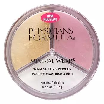 Фиксирующая пудра Physicians Formula Mineral Wear 3-в-1, 19,5 г