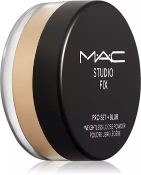 Фиксирующий и матирующий порошок MAC Cosmetics Studio Fix Pro Set + Blur Weightless Loose Powder, Medium 6,5 g