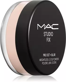Фиксирующий и матирующий порошок MAC Cosmetics Studio Fix Pro Set + Blur Weightless Loose Powder, Light 6,5 g