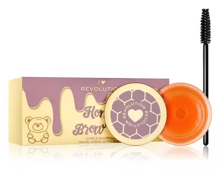 Фиксирующий воск для бровей с кистью I Heart Revolution Honey Bear