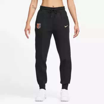 ФК Барселона Женские Брюки 2024-2025 Tech Fleece Nike, чёрный
