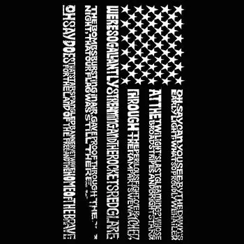 Флаг государственной гимназии — мужская футболка премиум-класса с рисунком Word Art LA Pop Art, черный