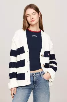 Флаг сзади кардиган Tommy Jeans, белый