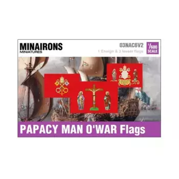 Флаги папских военных кораблей XVII века, Naval Flags (1:600)