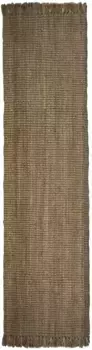 FLAIR RUGS дорожка "Джут-букле", прямоугольная, из 100% джута, с бахромой из натуральных волокон 60х150 см, цвет natur