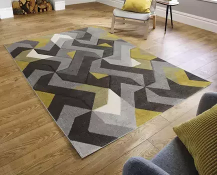 FLAIR RUGS ковер "AURORA", прямоугольный, ручная резьба 160х230 см, охра