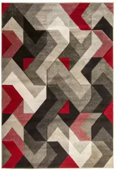 FLAIR RUGS ковер "AURORA", прямоугольный, ручная резьба 120х170 см, красный